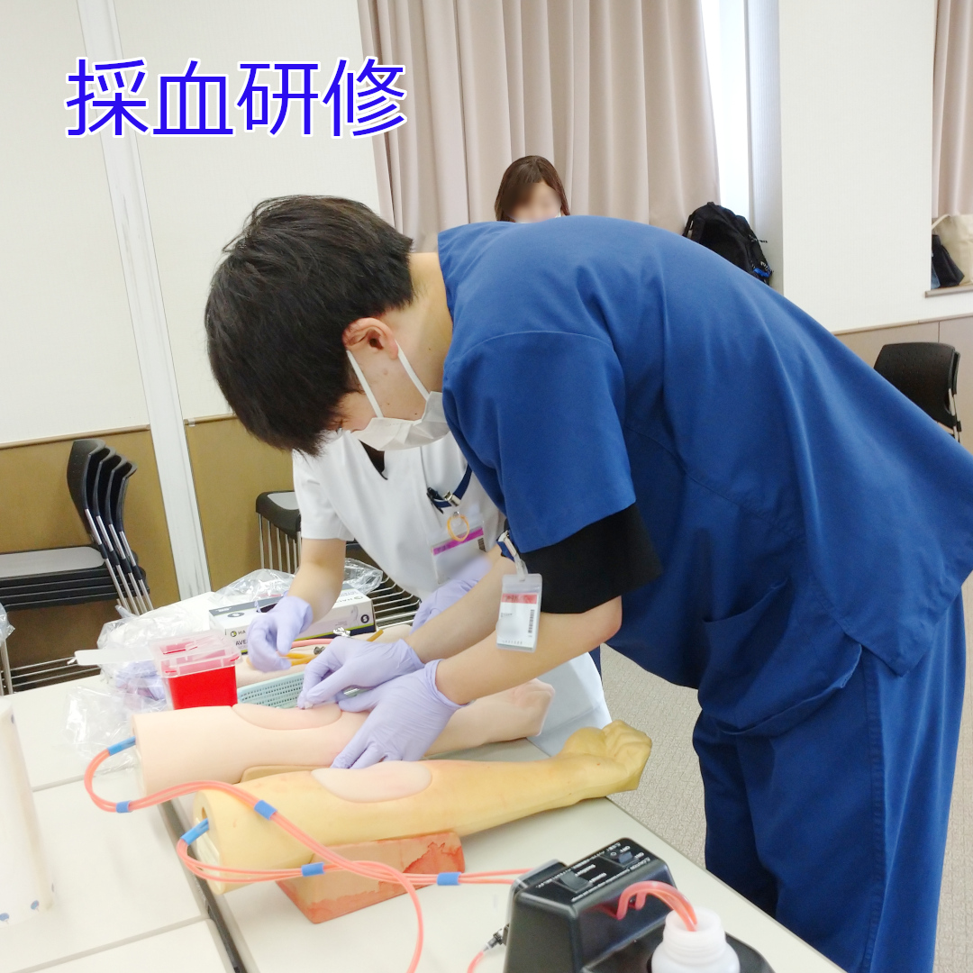 採血研修の様子1