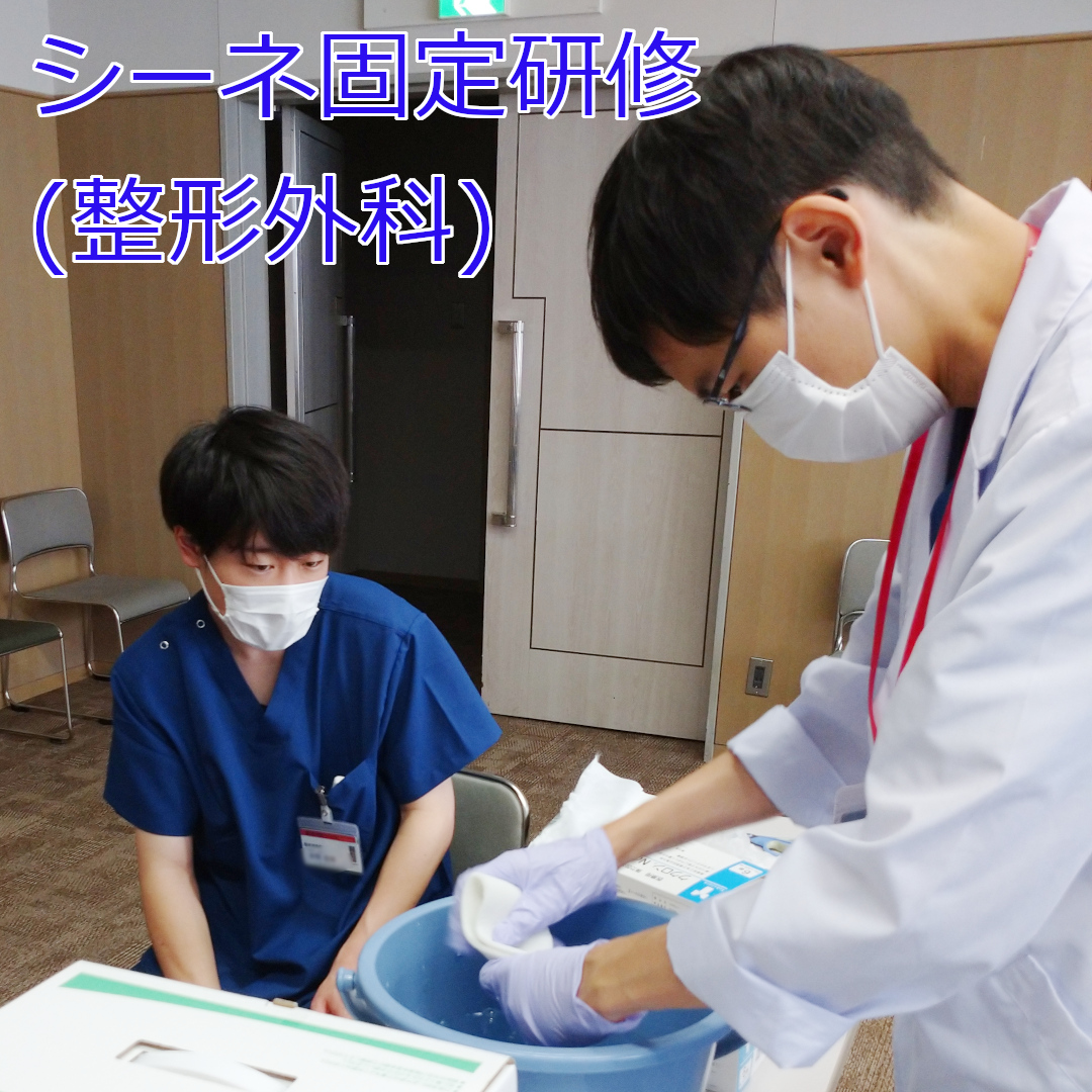 シーネ固定研修の様子1