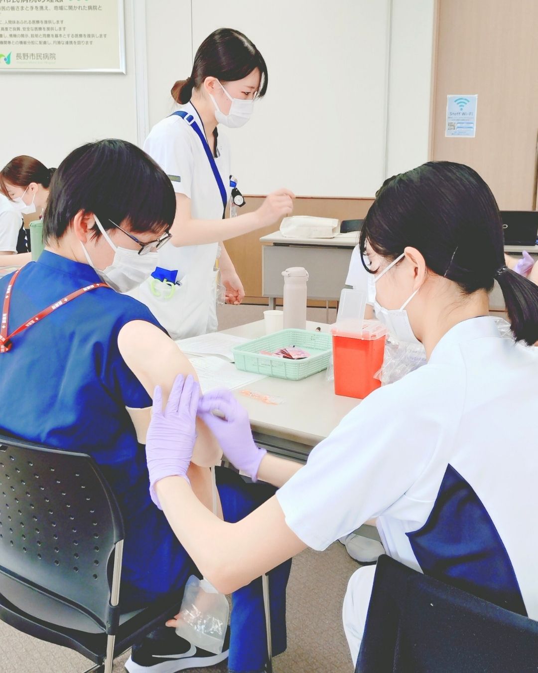 皮下注射研修の様子4