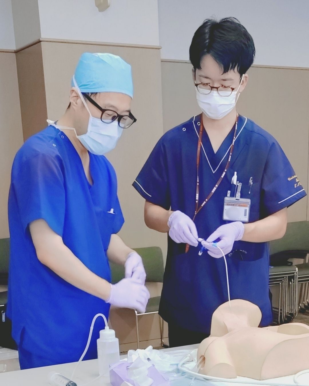 CVC挿入研修会の様子2