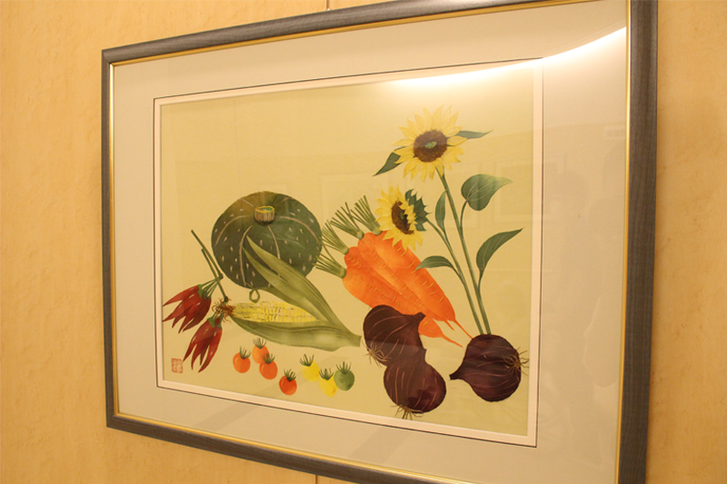 創作和紙絵作品展の様子4
