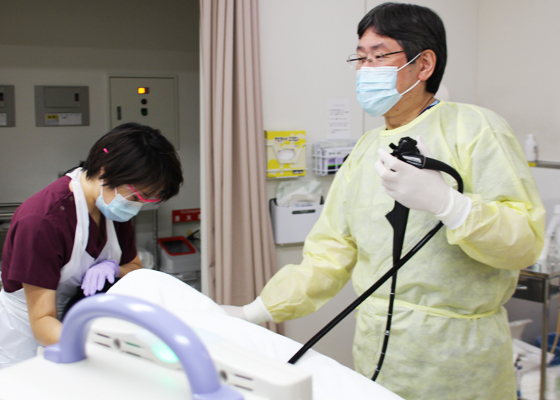 内視鏡検査の様子