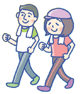 ウォーキングのイラスト