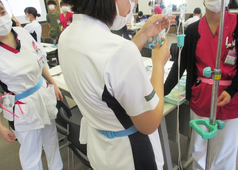 輸液管理研修の様子