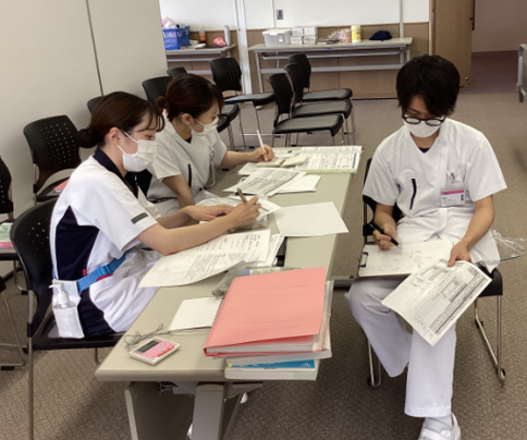 フィジカルアセスメント研修の様子1