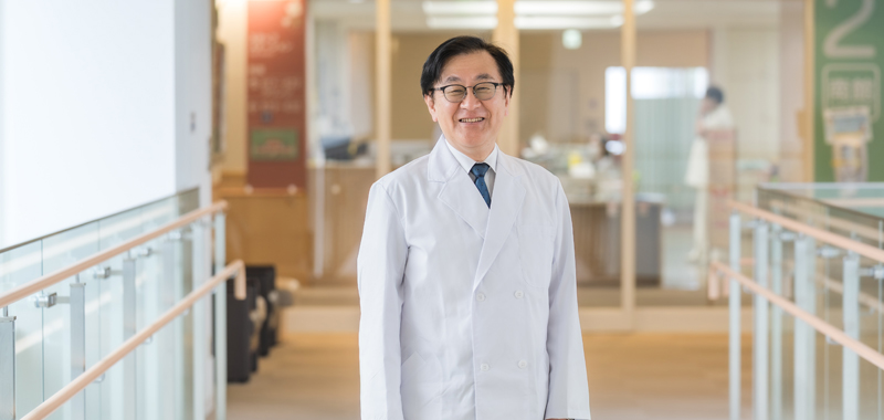 理事長・病院長のごあいさつページへのリンクボタン